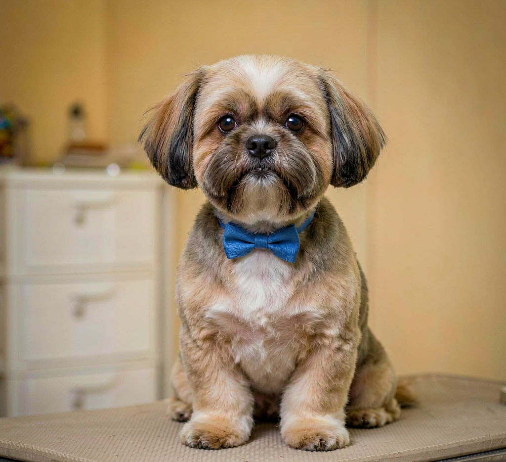 Shih tzu after puppy cut grooming